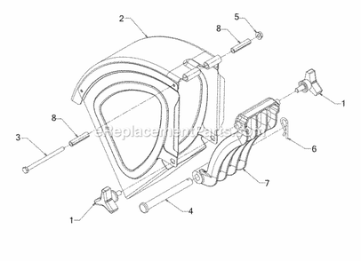 Frame Assembly Diagram and Parts List for 24A-424M756 2017 Cub Cadet Log Splitter